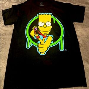 Simpson’s men’s T shirt size small . Graphics on both sides